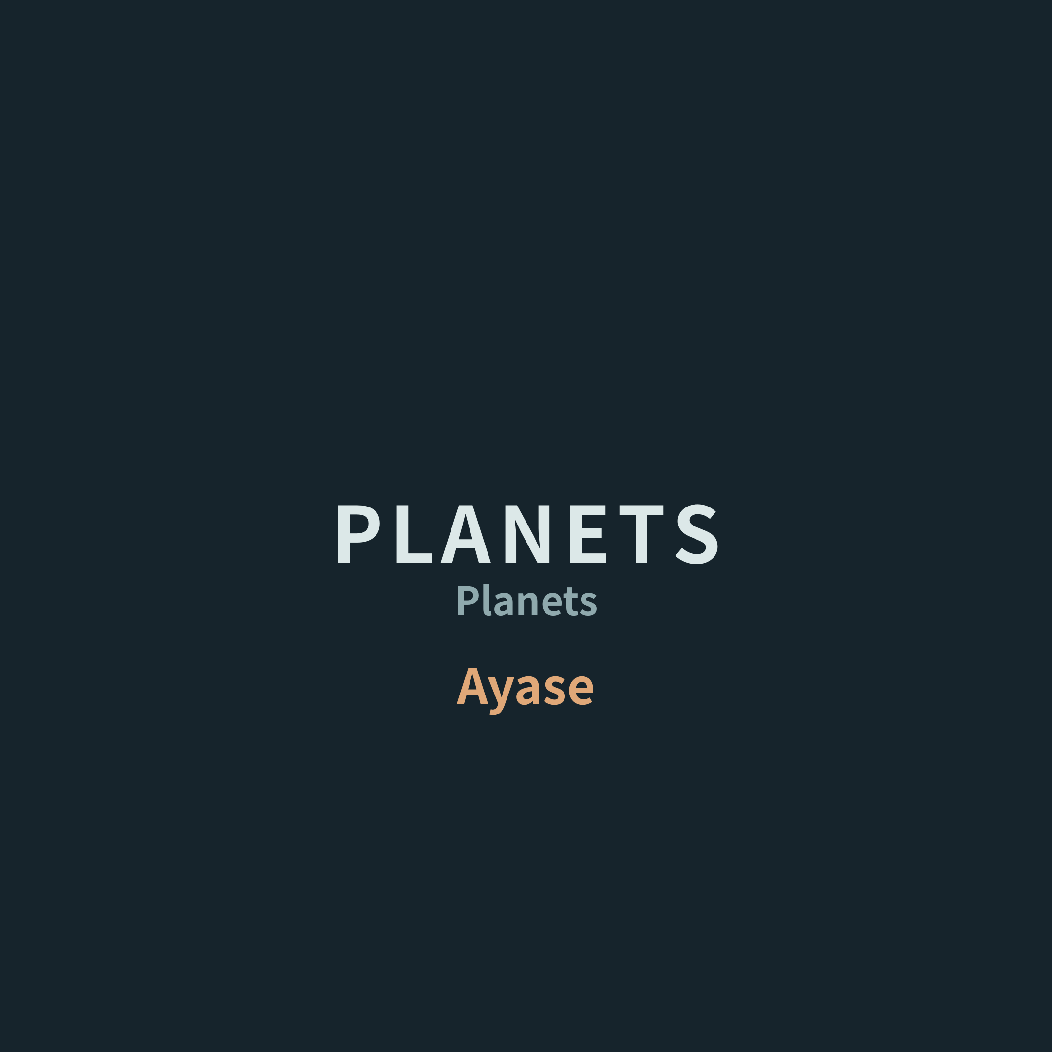 Ayase - PLANETS/Planets